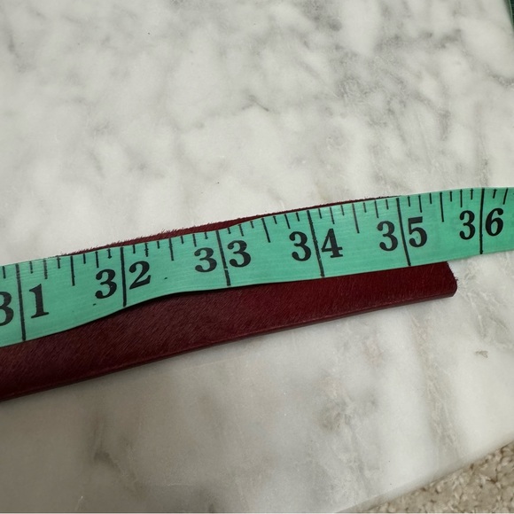 Theory Womens Belt Pony Hair Leather Sz S - Picture 6 of 7